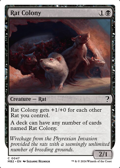 Rat Colony — Mystery Booster 2 #47, art by Suzanne Helmigh