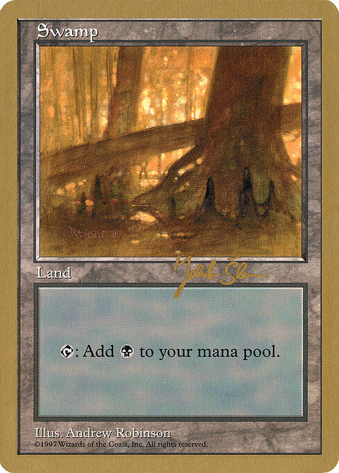 Swamp — World Championship Decks 1997 #js440, art by Andrew Robinson