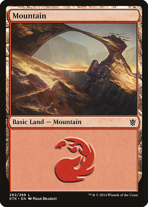 Mountain — Khans of Tarkir #262, art by Noah Bradley