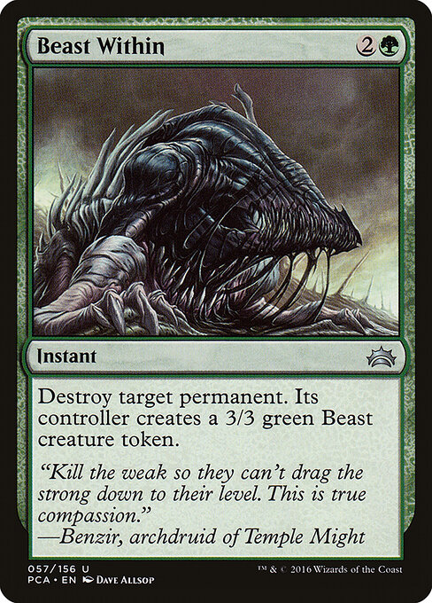 Beast Within — Planechase Anthology #57, art by Dave Allsop