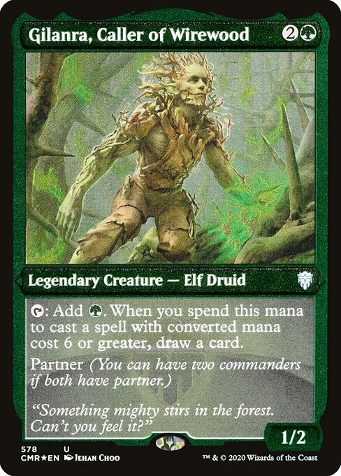 Gilanra, Caller of Wirewood — Commander Legends #578, art by Jehan Choo