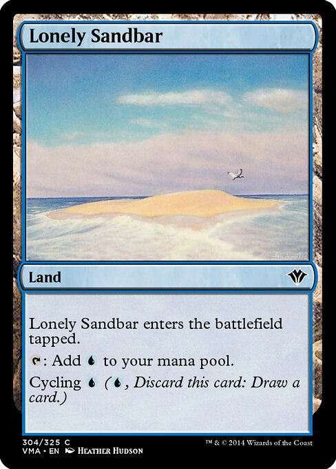 Lonely Sandbar — Vintage Masters #304, art by Heather Hudson