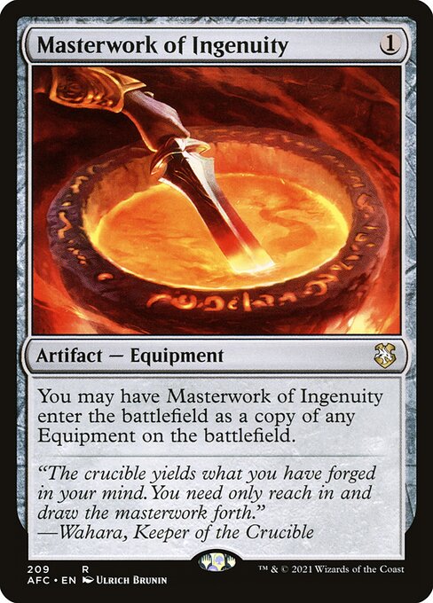 Masterwork of Ingenuity — Forgotten Realms Commander #209, art by Ulrich Brunin