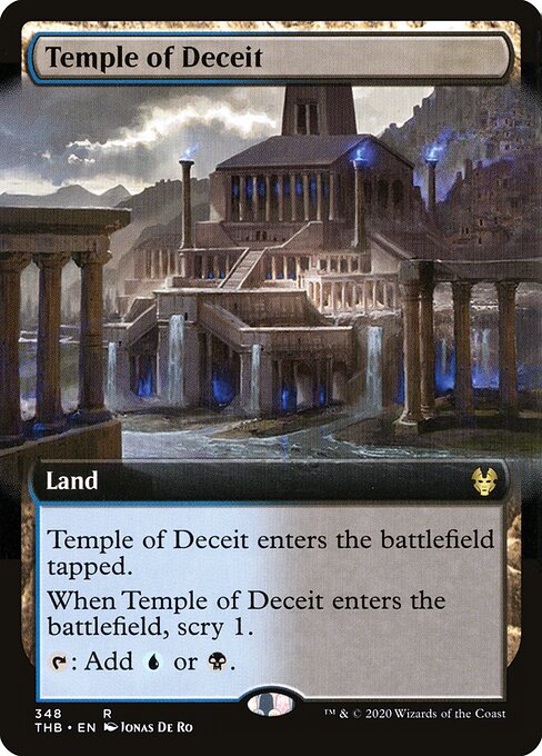 Temple of Deceit — Theros Beyond Death #348, art by Jonas De Ro