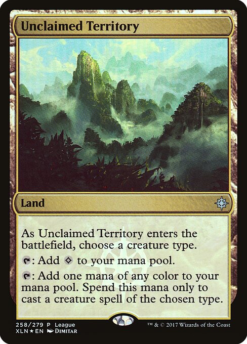 Unclaimed Territory — Ixalan Promos #258, art by Dimitar Marinski