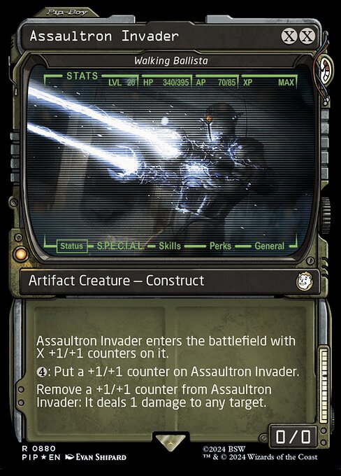 Walking Ballista — Assaultron Invader — Fallout #880, art by Evan Shipard