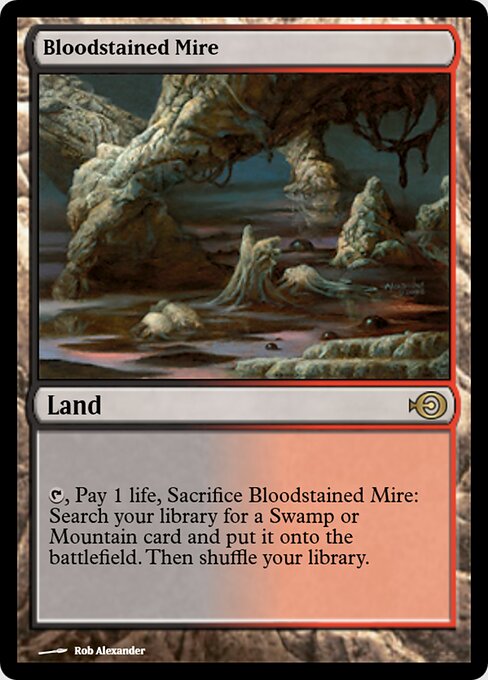 Bloodstained Mire — Magic Online Promos #36254, art by Rob Alexander