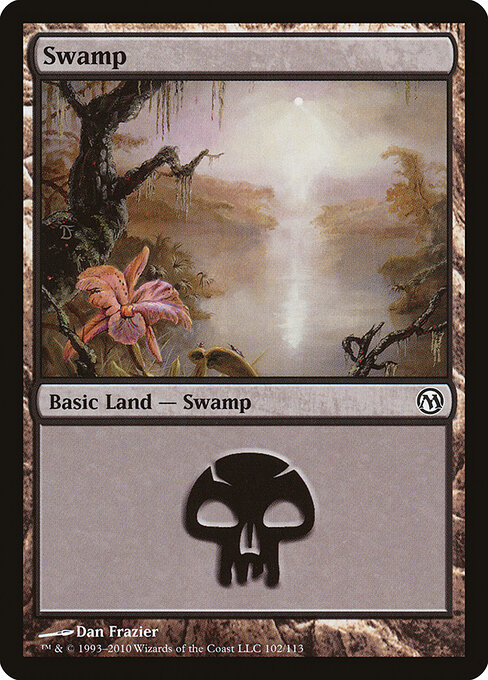Swamp — Duels of the Planeswalkers #102, art by Dan Frazier