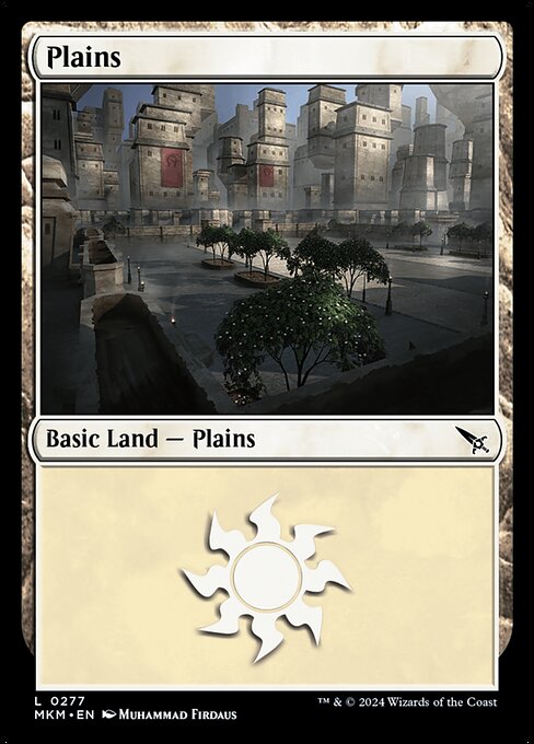 Plains — Murders at Karlov Manor #277, art by Muhammad Firdaus