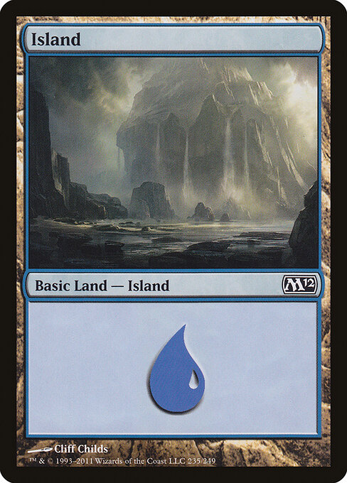Island — Magic 2012 #235, art by Cliff Childs