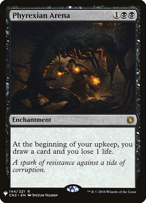 Phyrexian Arena — The List #CN2-144, art by Svetlin Velinov