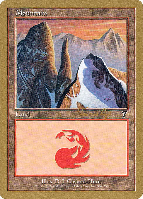 Mountain — World Championship Decks 2001 #tvdl337, art by D. J. Cleland-Hura