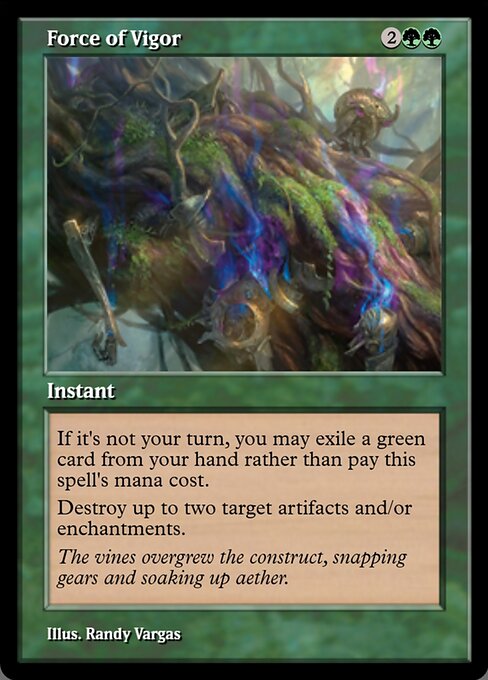 Force of Vigor — Magic Online Promos #91309, art by Randy Vargas
