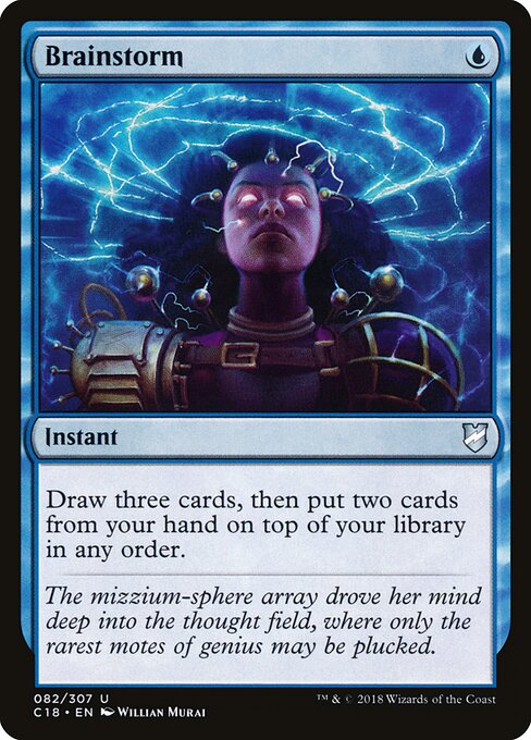Brainstorm — Commander 2018 #82, art by Willian Murai