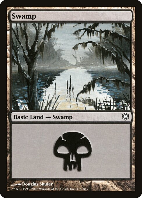 Swamp — Coldsnap Theme Decks #375, art by Douglas Shuler