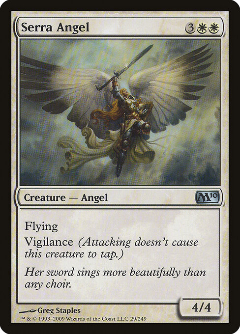 Serra Angel — Magic 2010 #29, art by Greg Staples