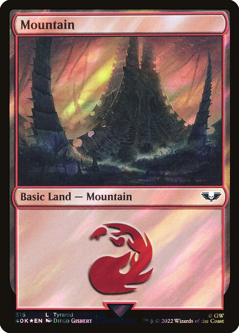 Mountain — Warhammer 40,000 Commander #315★, art by Diego Gisbert