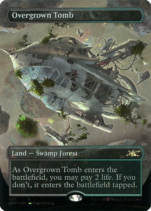 Overgrown Tomb — Unfinity #535, art by Cliff Childs