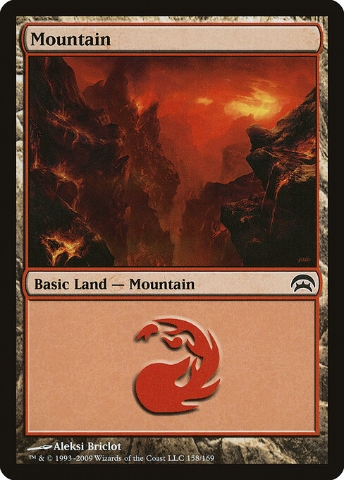 Mountain — Planechase #158, art by Aleksi Briclot