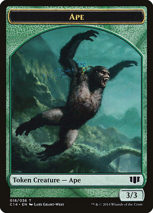 Ape — Commander 2014 Tokens #18, art by Lars Grant-West