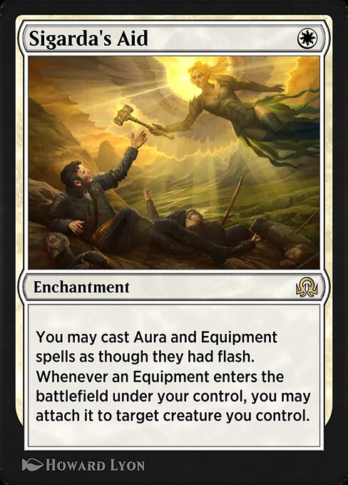 Sigarda's Aid — Shadows over Innistrad Remastered #43, art by Howard Lyon