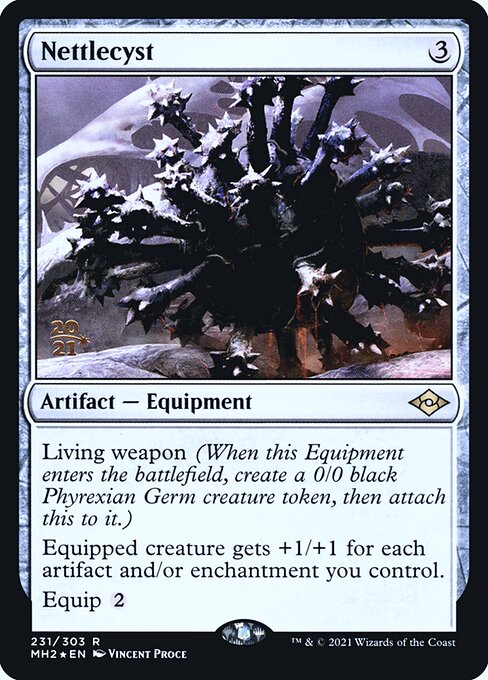Nettlecyst — Modern Horizons 2 Promos #231s, art by Vincent Proce