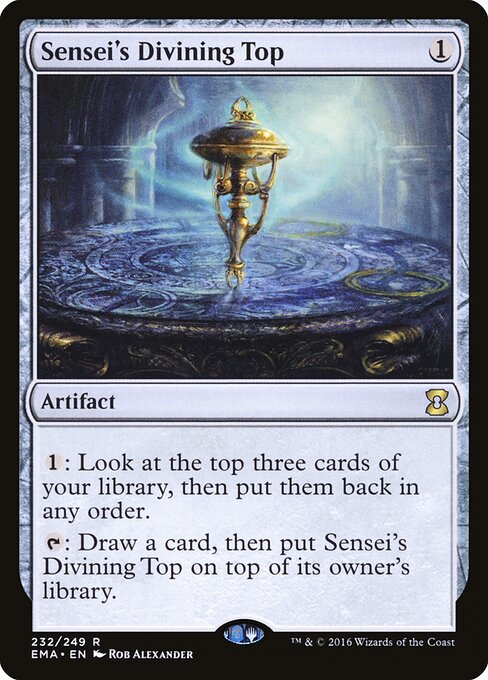 Sensei's Divining Top — Eternal Masters #232, art by Rob Alexander