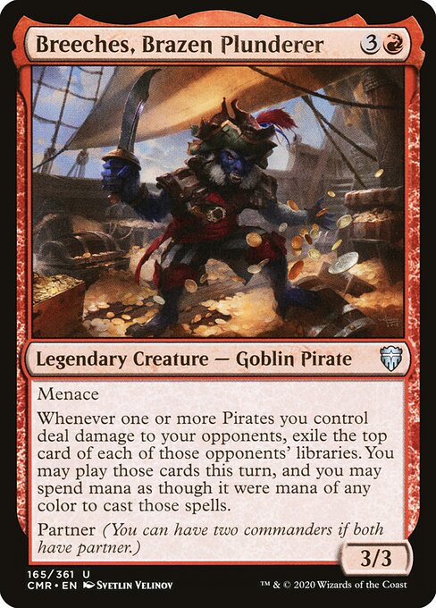 Breeches, Brazen Plunderer — Commander Legends #165, art by Svetlin Velinov