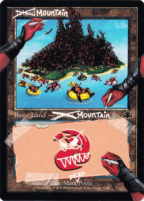 Mountain — Secret Lair Drop #7126, art by Mark Poole