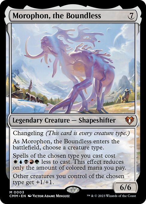 Morophon, the Boundless — Commander Masters #3, art by Victor Adame Minguez