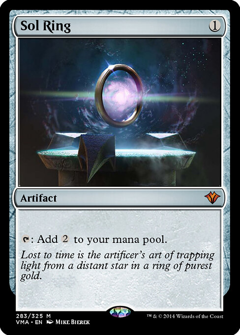 Sol Ring — Vintage Masters #283, art by Mike Bierek