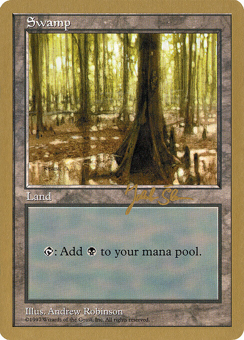 Swamp — World Championship Decks 1997 #js439, art by Andrew Robinson