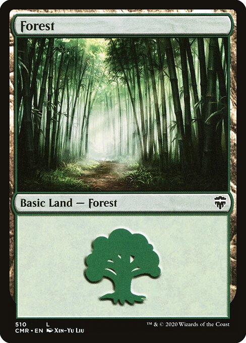 Forest — Commander Legends #510, art by Xin-Yu Liu