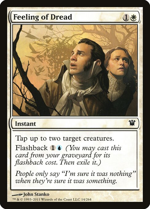 Feeling of Dread — Innistrad #14, art by John Stanko