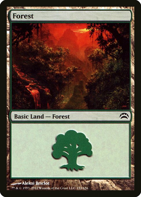 Forest — Planechase 2012 #153, art by Aleksi Briclot