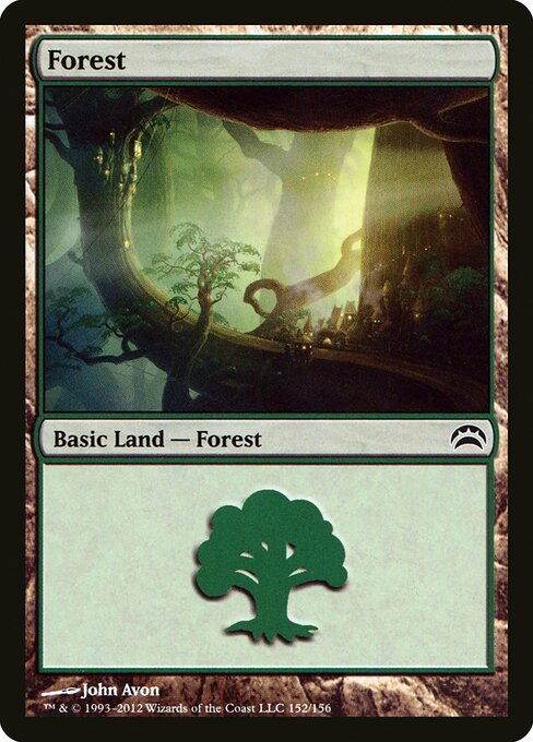 Forest — Planechase 2012 #152, art by John Avon