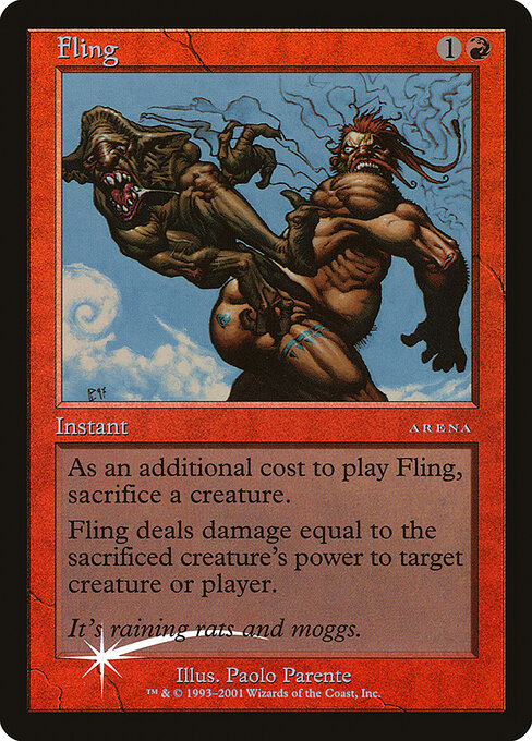 Fling — Arena League 2001 #6, art by Paolo Parente