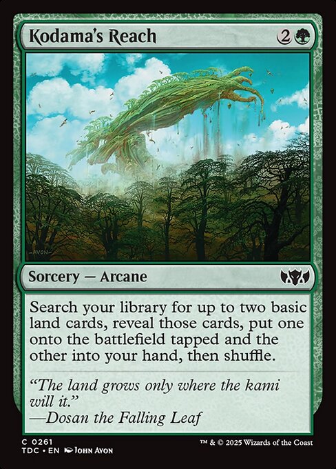 Kodama's Reach — Tarkir: Dragonstorm Commander #261, art by John Avon