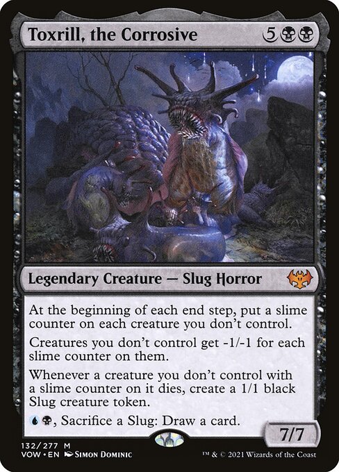 Toxrill, the Corrosive — Innistrad: Crimson Vow #132, art by Simon Dominic