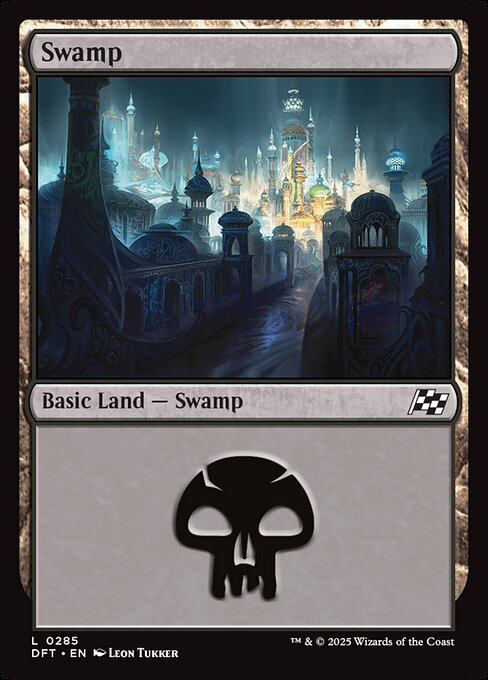 Swamp — Aetherdrift #285, art by Leon Tukker