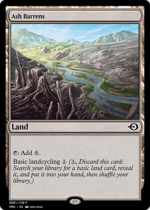Ash Barrens — Magic Online Promos #69983, art by John Avon