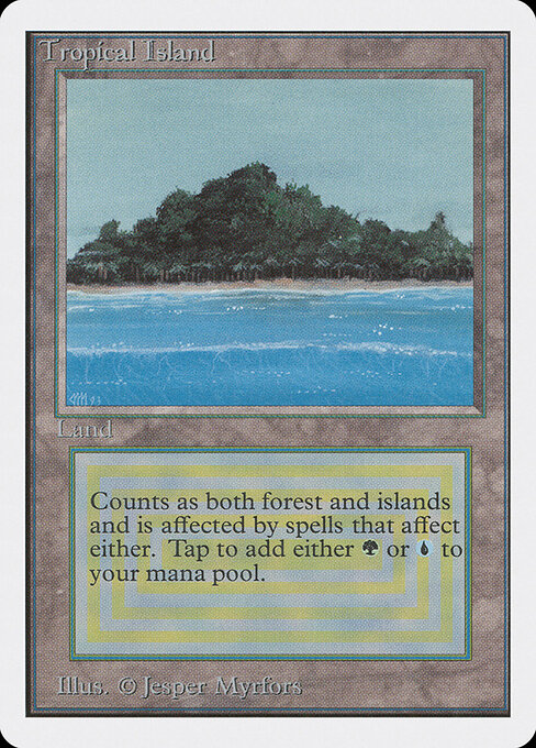 Tropical Island — Unlimited Edition #284, art by Jesper Myrfors