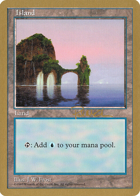 Island — World Championship Decks 1997 #pm434, art by J. W. Frost