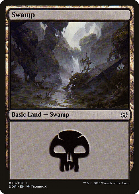Swamp — Duel Decks: Nissa vs. Ob Nixilis #70, art by Tianhua X