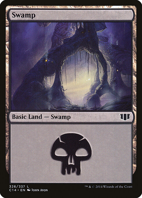 Swamp — Commander 2014 #326, art by John Avon