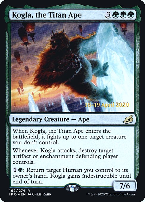 Kogla, the Titan Ape — Ikoria: Lair of Behemoths Promos #162s, art by Chris Rahn