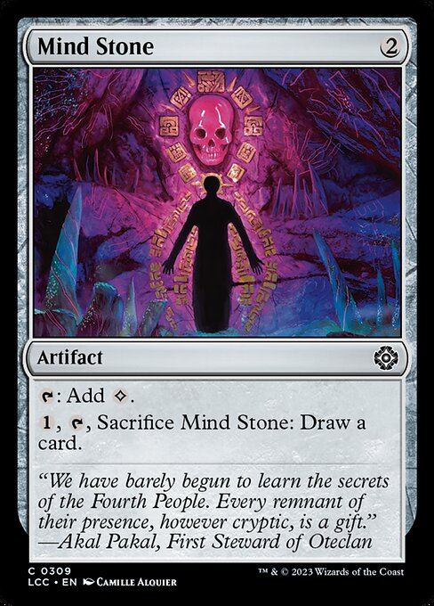 Mind Stone — The Lost Caverns of Ixalan Commander #309, art by Camille Alquier