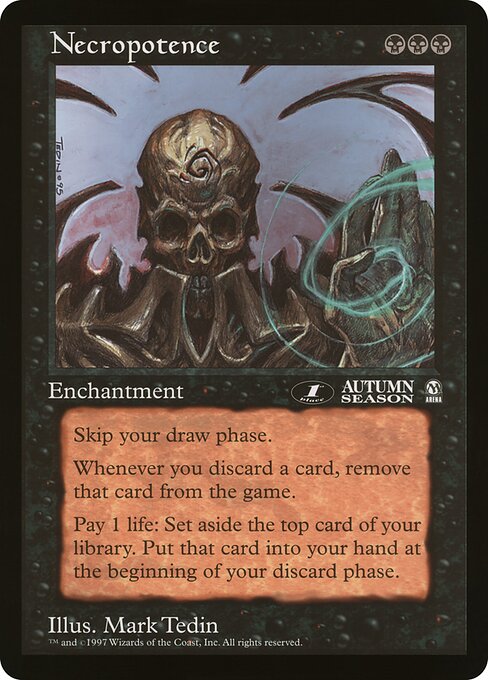 Necropotence — Oversized League Prizes #21, art by Mark Tedin