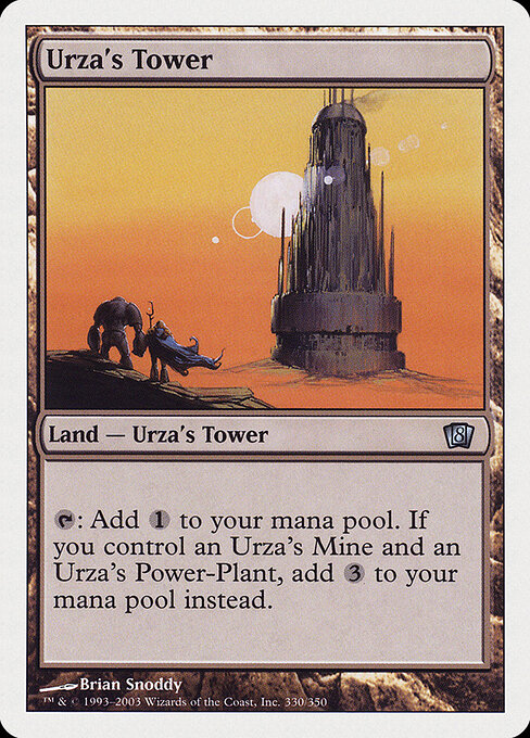 Urza's Tower — Eighth Edition #330, art by Brian Snõddy