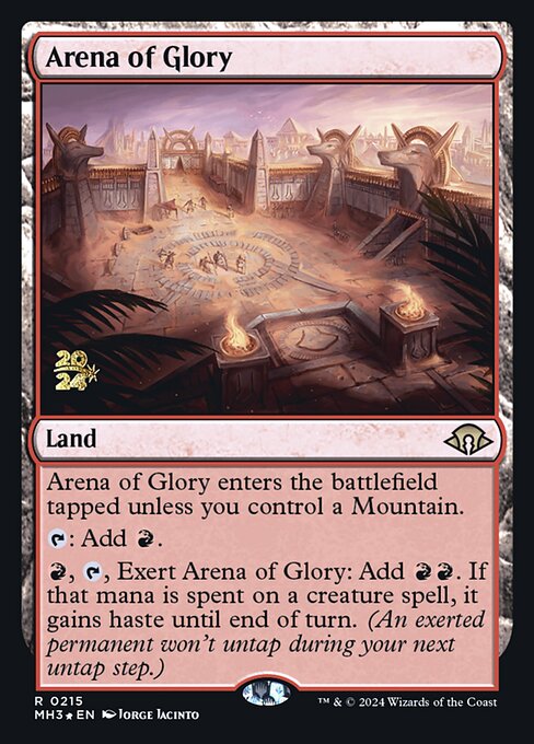 Arena of Glory — Modern Horizons 3 Promos #215s, art by Jorge Jacinto